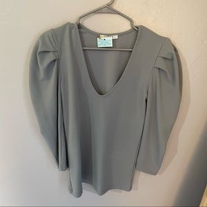 Sophisticated V-neck Long Sleeve Blouse